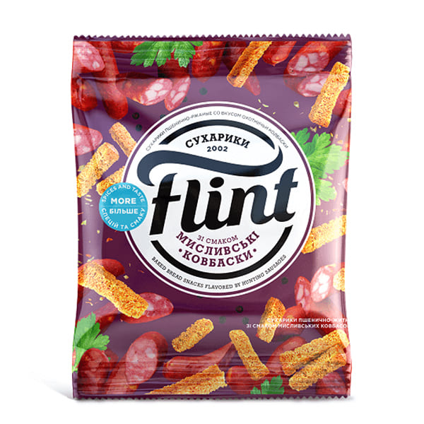 Flint flavoured croutons