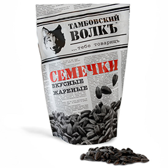 Roasted black sunflower seeds "TAMBOV WOLF" 230G