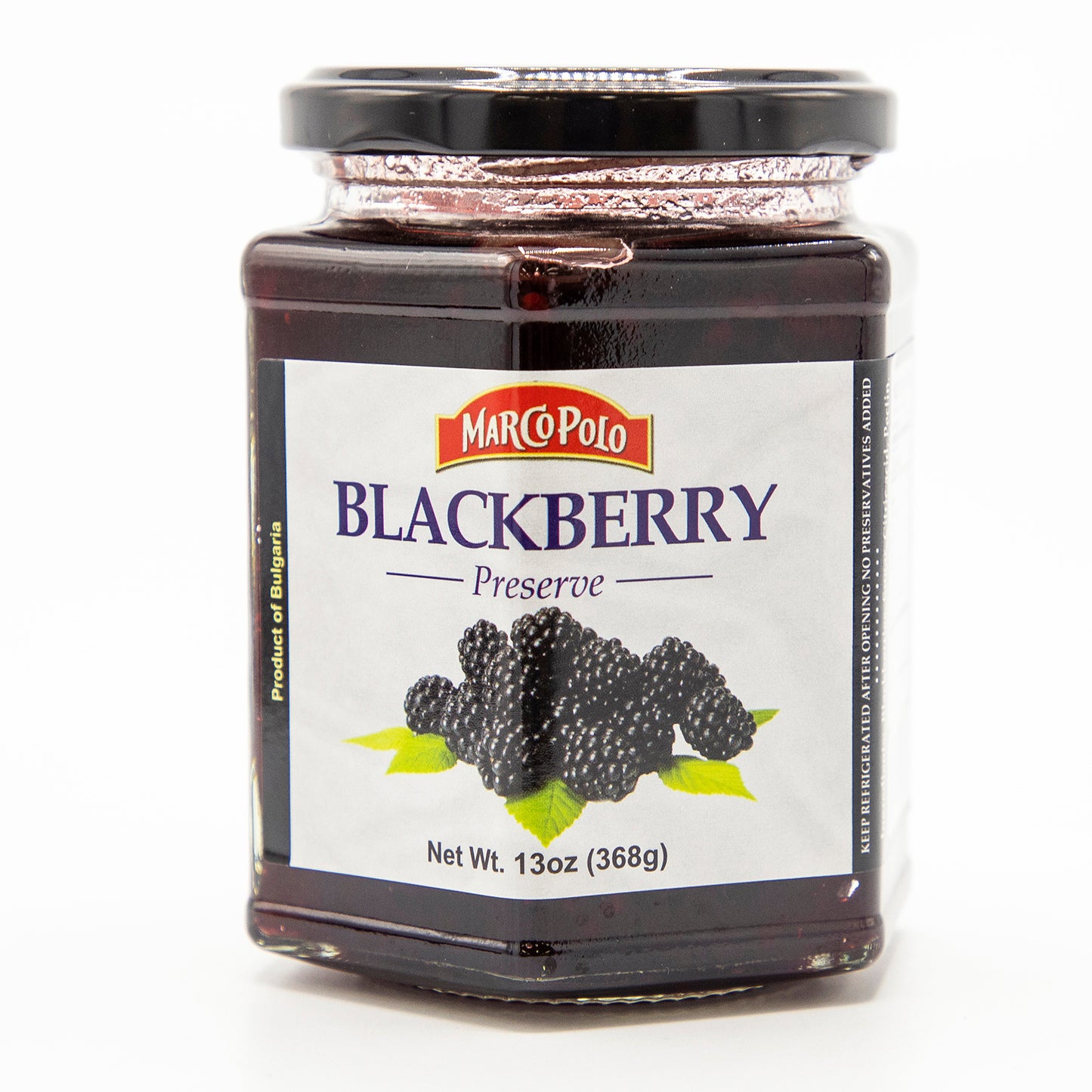 Blackberry Jam Preserve by "Marco Polo" 13 oz
