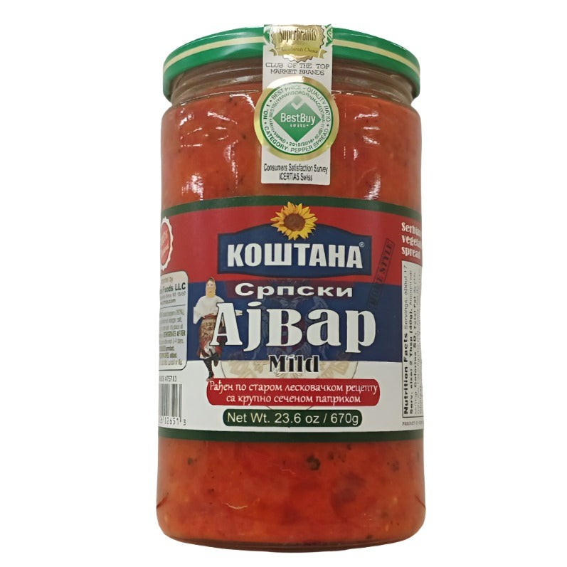 "Koshtana" Ajvar Serbian Mild 670g