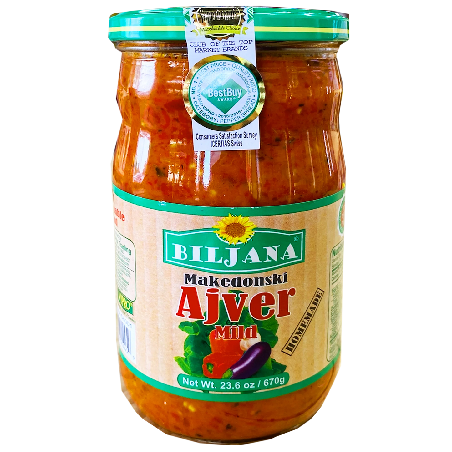"BILJANA" Ajvar Hot 670g