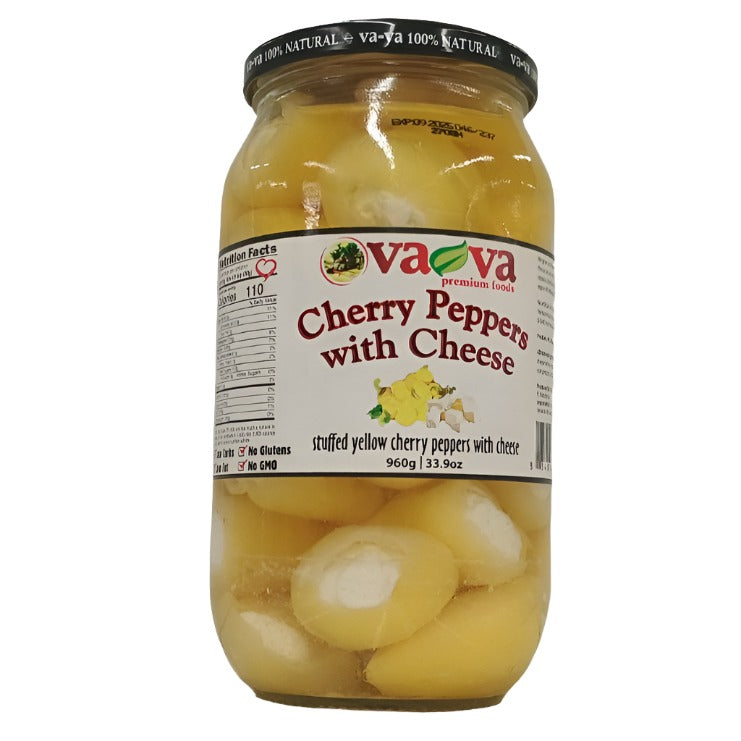 "Vava" Yellow Cherry Peppers with Cheese 960g