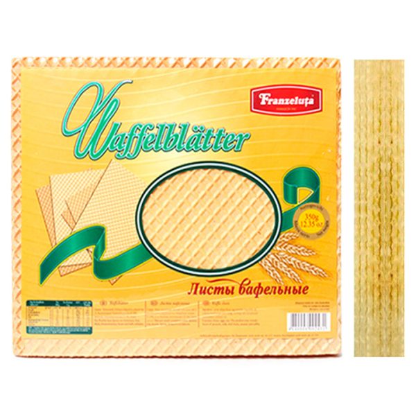 "Franzeluta" Waffelblatter Square Waffle Sheets 350g
