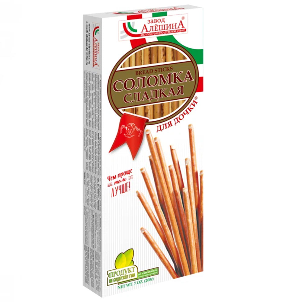 Zavod Alyoshina Solomka Sweet Bread Stick "For Daughter" 200g