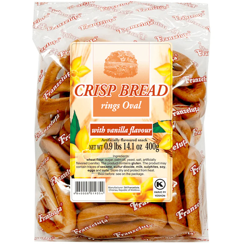"Franzeluta" Crisp Bread Oval Vanila 400g