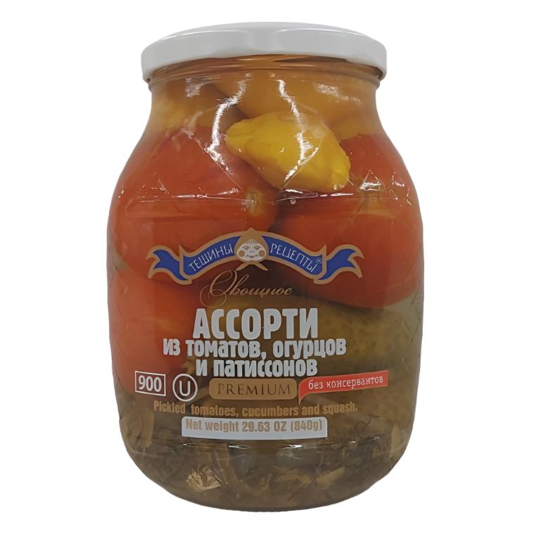 "Teshiny Recepty" Tomatos,Cucumber&Patisoni Mix 900ml
