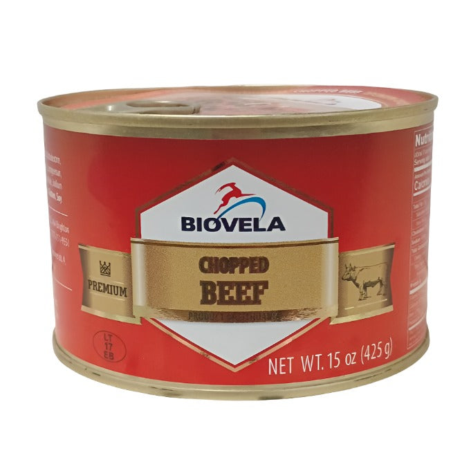 Biovela chopped beef 425g