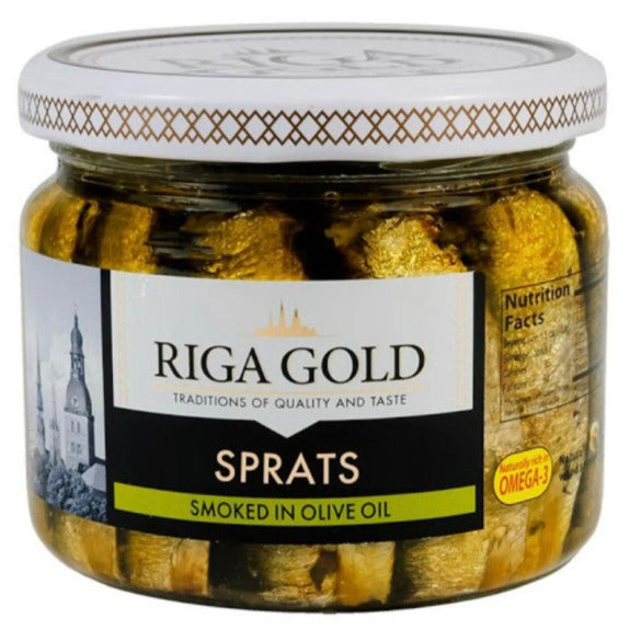 "Riga Gold" Smoked Sprats in Olive Oil 270g