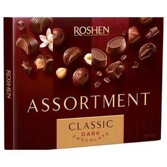 "Roshen" Assortment Classic Dark Chocolate 154g
