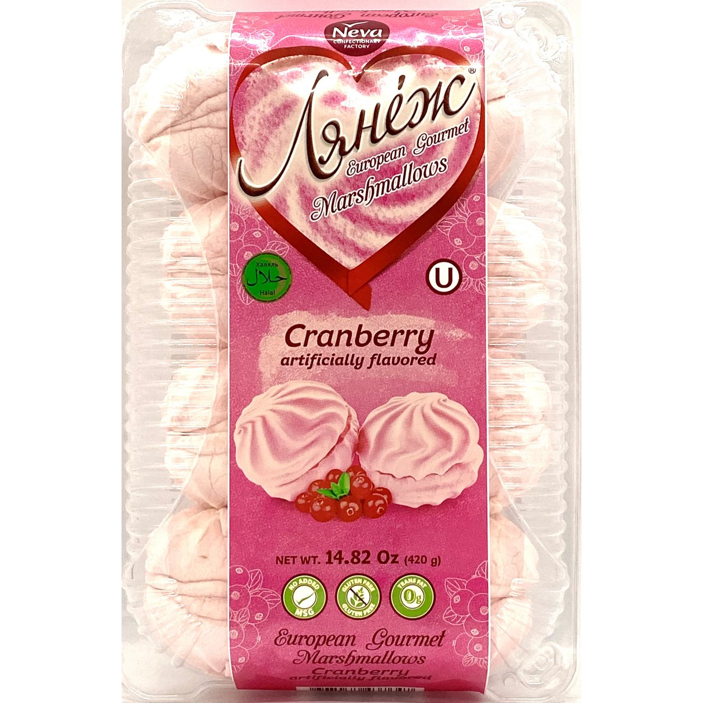 "La Neige" Marshmallow Zefir Cranberry 420g