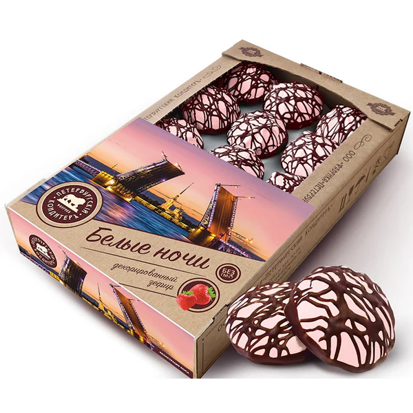 "White nights" Marshmallow Zefir with Strawberry 900g
