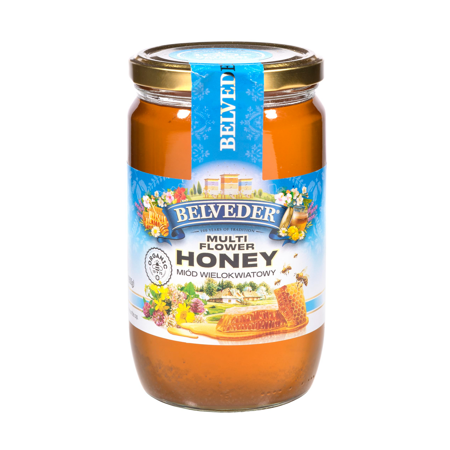Belveder - Organic Multi-Flower Honey - 32oz / 900g