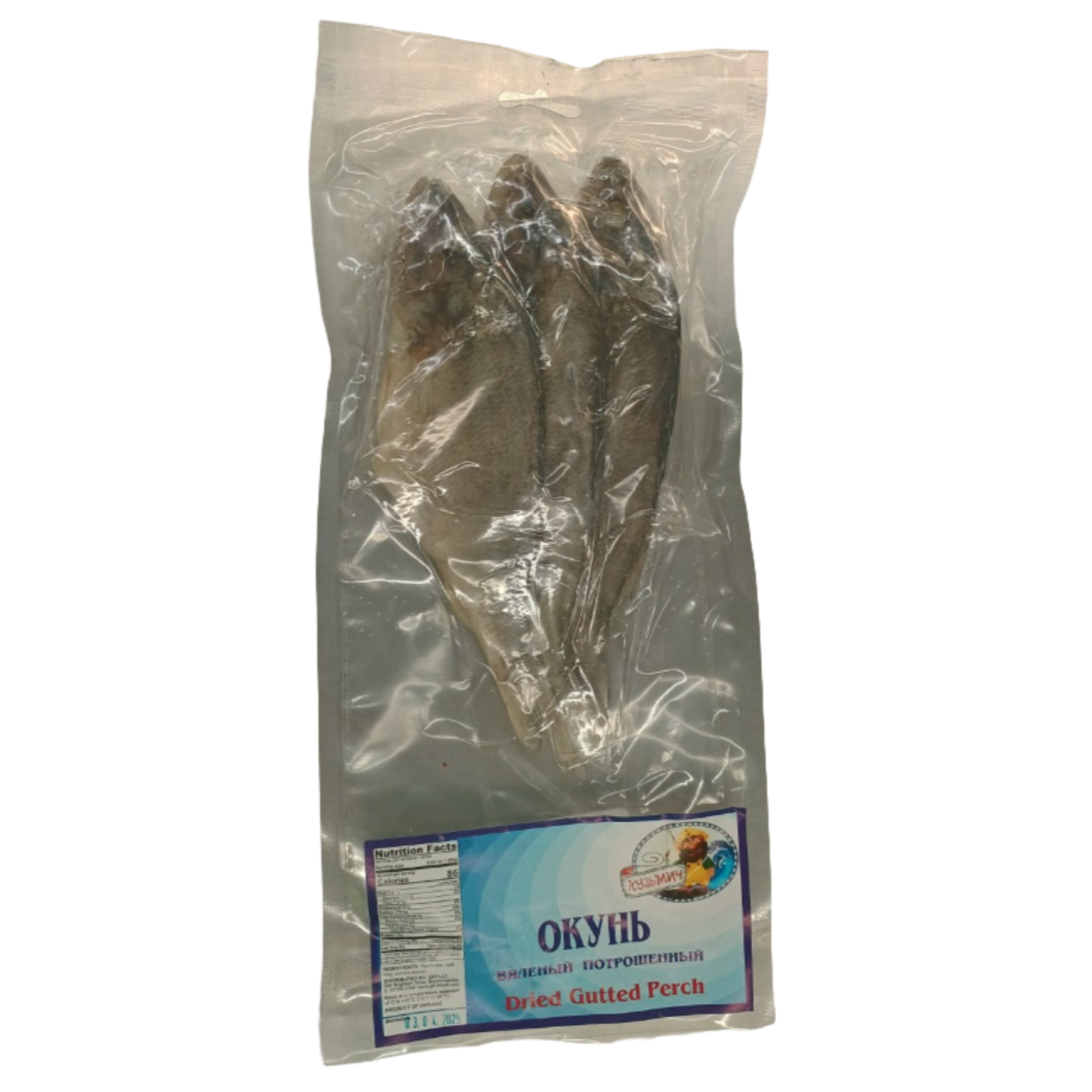 "Kuzmich" Dried Gutted Perch (Okun) ~0.4lb