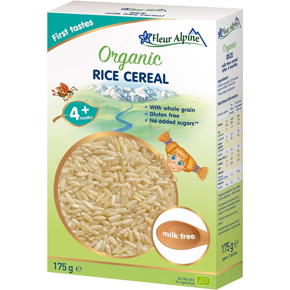 "Fleur Alpine" Organic Rice Cereal Milk Fr 200g