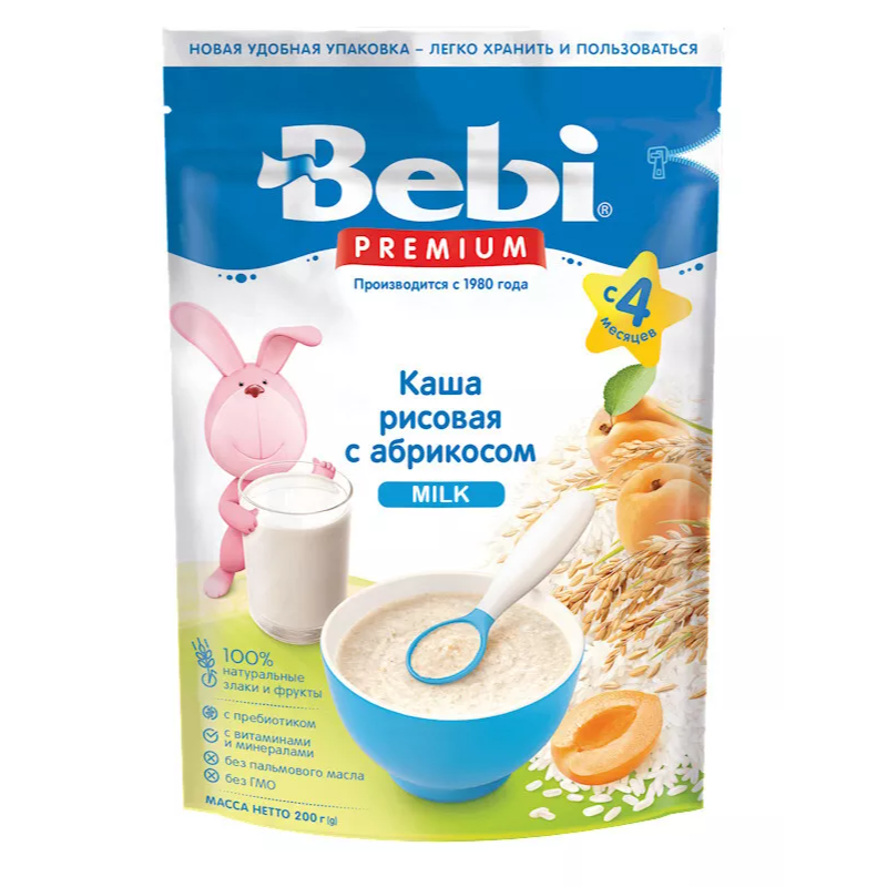 "Bebi" Rice Cereal with Apricot 200g