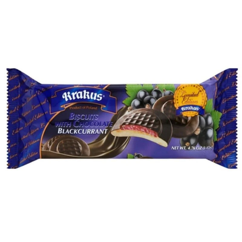 "Krakus" Cookies Blackcurrant 135g