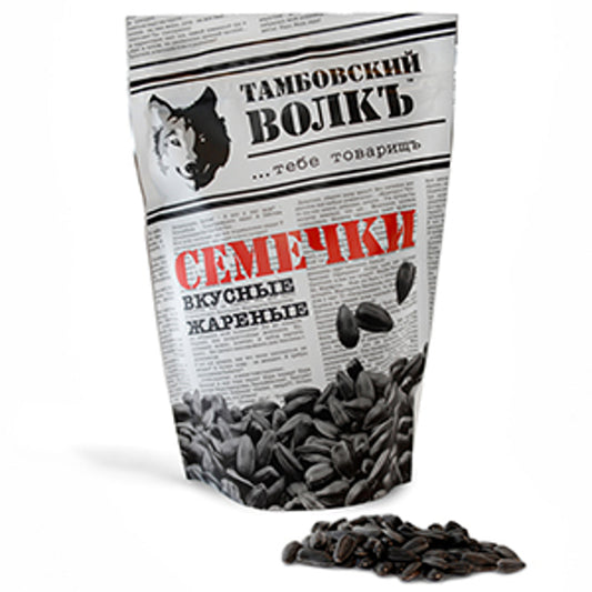 Roasted black sunflower seeds "TAMBOV WOLF" 230G