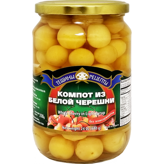 "Teshiny Retzepty" White Cherry Compot 720ml