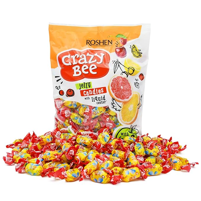 "Roshen" Crazy Bee - Jelly Candy with Fruity Filling  1kg