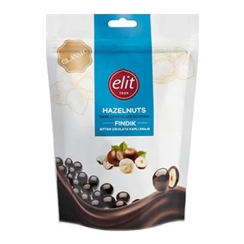 Elit Dark Chocolate Covered Hazelnut Drage 125g