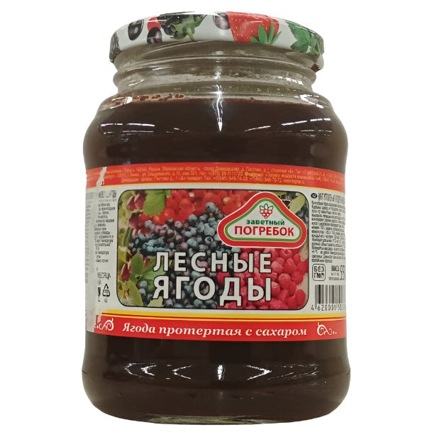 "Pogrebok" Grated Forest Berries 550g
