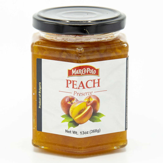 Peach Jam Preserve by "Marco Polo" 13 oz