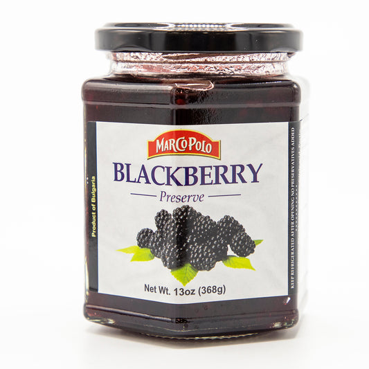Blackberry Jam Preserve by "Marco Polo" 13 oz