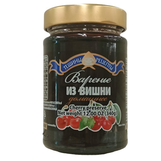 "Teshiny Retzepty" Sour Cherry Preserve 340g / 12oz