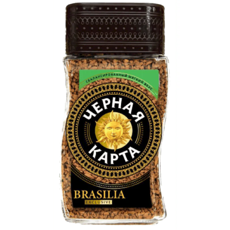 "Brasilia" Instant Coffee by Chernaya Karta 190g