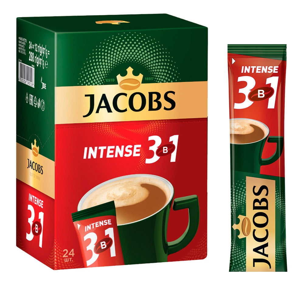 "Jacobs" 3in1 Intense Instant Coffee 24pcs