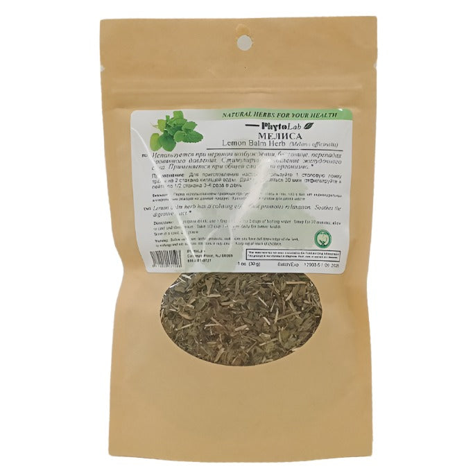 PhytoLab "Natural Herbs For Your Health" LEMON BALM HERB 30g