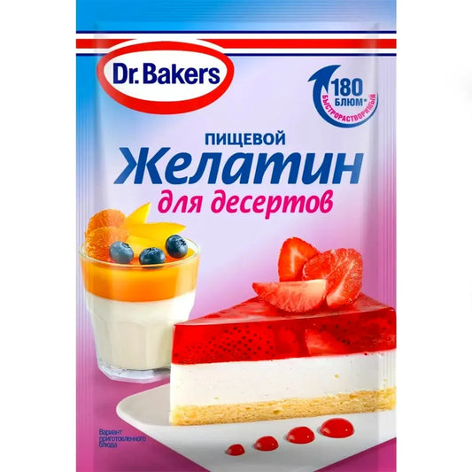 "Dr. Bakers" Gelatin for Desserts 10g
