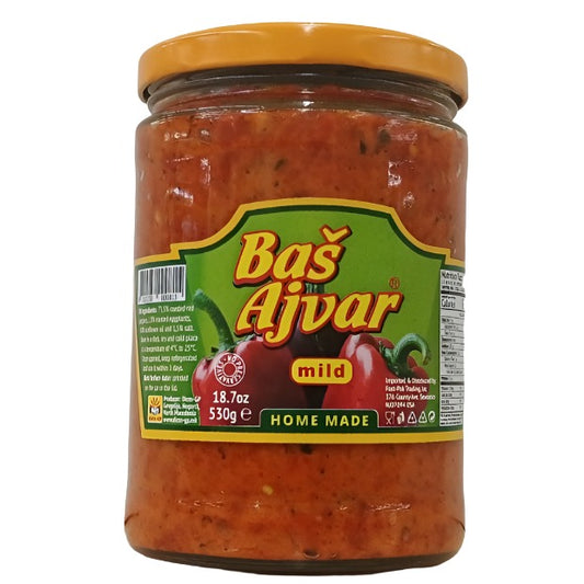 "Bas" Homemade Ajvar Mild 530g