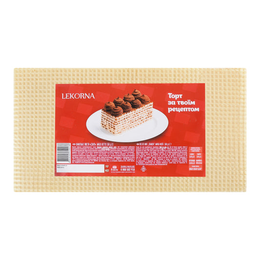 "Lekorna" Wafers Square Layers for Cake 150g