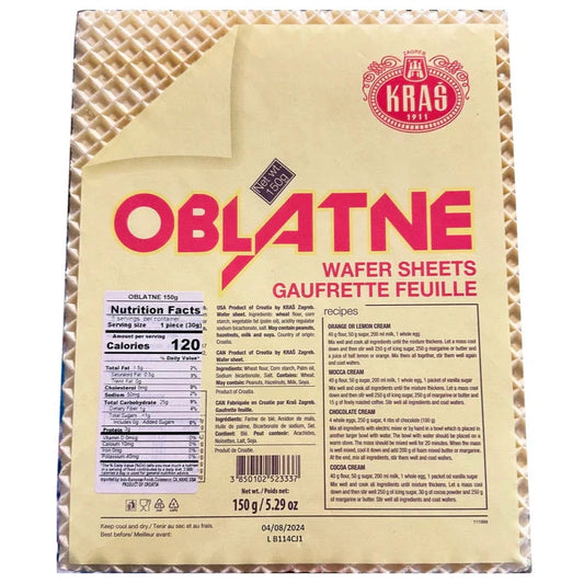 "KRAS" OBLATNE Waffers sheets 150g