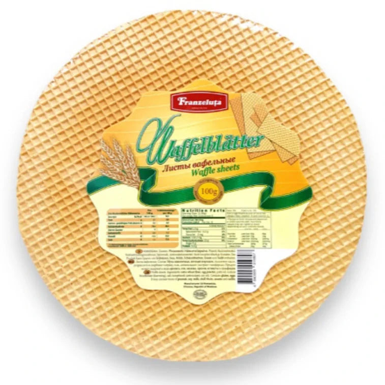 "Franzeluta" Waffelblatter Round Waffle Sheet 100g