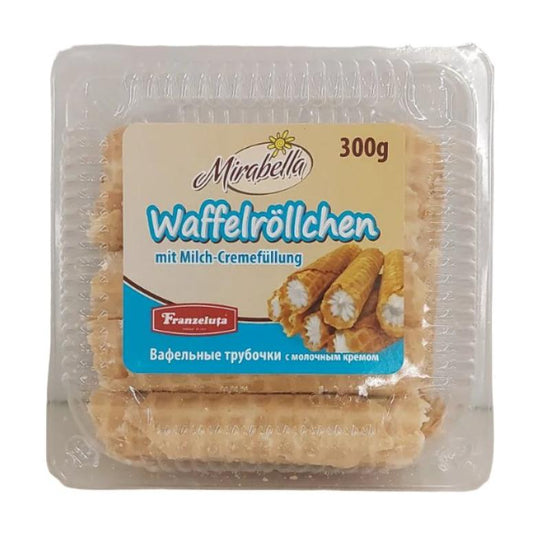 "Mirabella" Waffle Rolls with Milk 300g