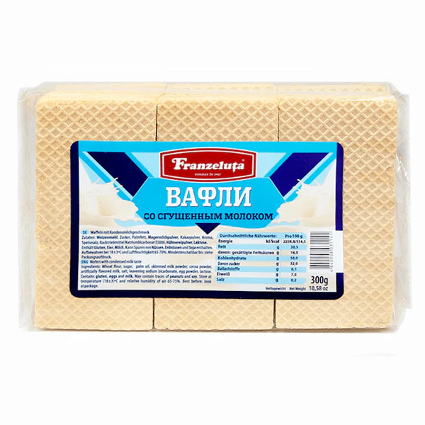 "Franzeluta" Wafers Condensed Milk 300g