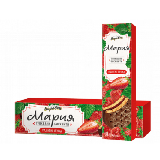 "Borovets" Maria Cookie Strawberry 200g
