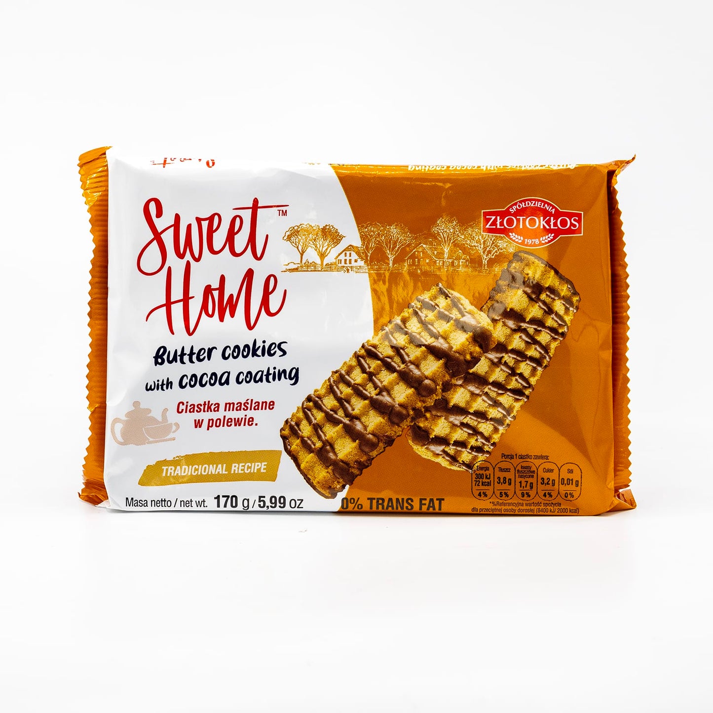 "Zlotoklos" Cookies Cocoa Coat 170g