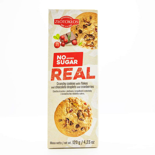 "Zlotoklos" Cookies with Cranberry (No Sugar) 120g
