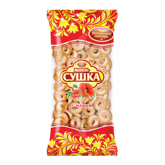 "Volzhskii Pekar" MINI SUSHKI POPPY SEEDS 180g