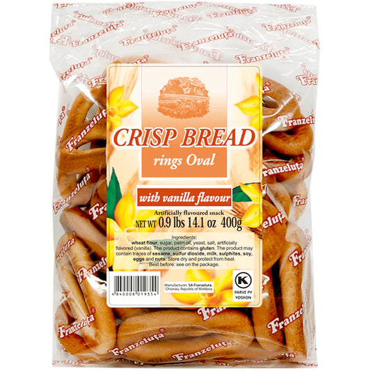 "Franzeluta" Crisp Bread Oval Vanila 400g
