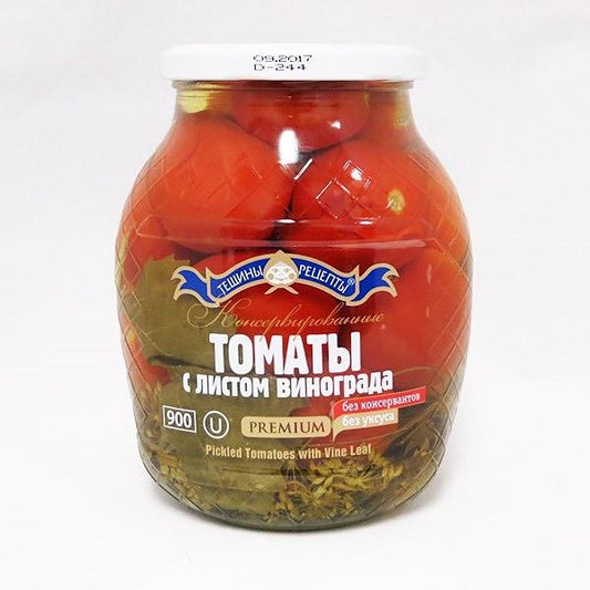 "Teshiny Recepty" Tomatoes with Grape Leaf 900g