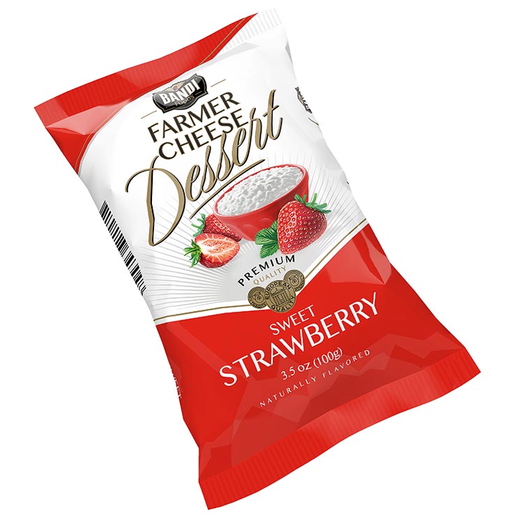 "BANDI" Farmer cheese dessert with Strawberry 100g