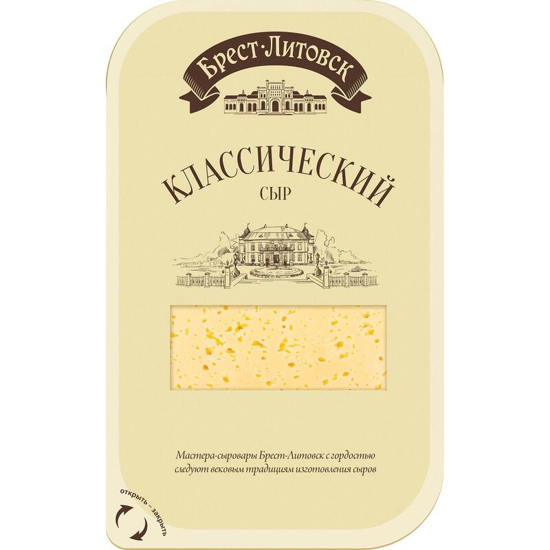 "Brest-Litovsk" Cheese Classic Sliced 150g