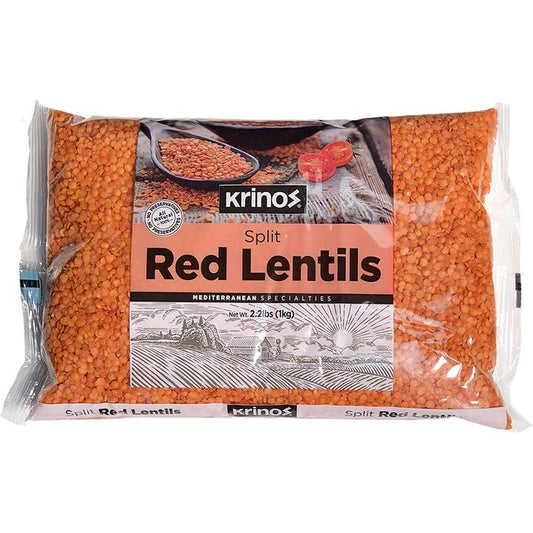 KRINOS Split Red Lentils 1kg