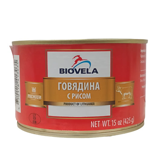 BIOVELA Beef w/Rice 425g