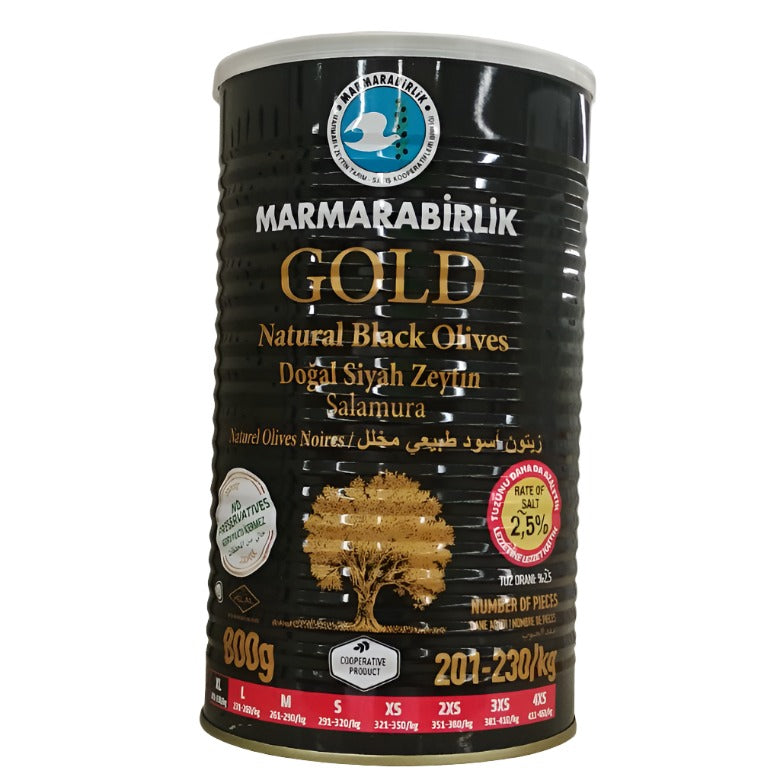 "MARMARABIRLIK" Black Olives Gold XI 800g