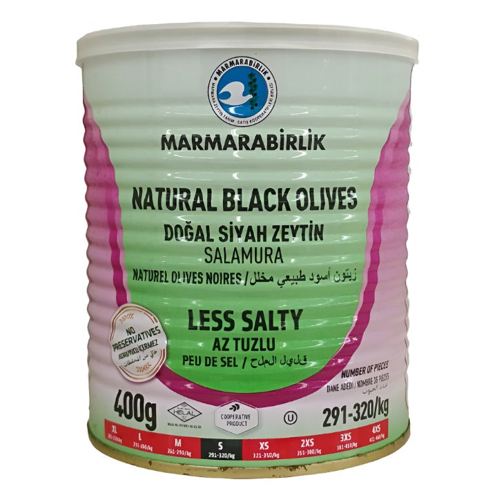 "MARMARABIRLIK" Gemlik Black Olives Low S 400g